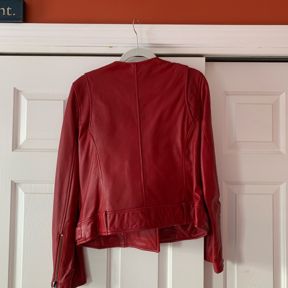 Red Leather Jacket - Picture 4 of 7
